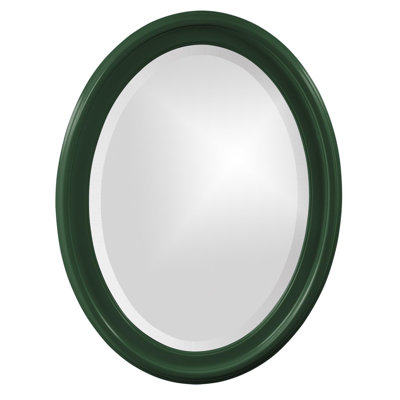 Borna Solid Wood Oval Mirror