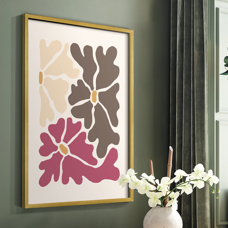 Matisse CCLX, reproduction encadrée - bois massif, Doré, H 20 po x l 16 po