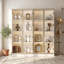 Vitrine à 4 portes en verre avec lumière DEL ajustable Ouimé-99314902