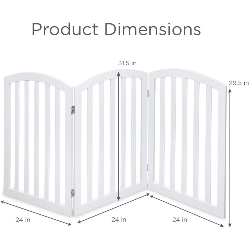 Pinette Wood Free Standing Pet Gate