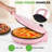 Nutrichef Countertop Pizza Maker - Non-Stick Electric Pizza Oven With Cool Touch Handle And Uplift Function, Includes Spatula (Pink)-116312553