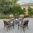 Pasadena Rose Cast Aluminum 41 Inch Round Chat Table