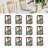 12 Pack Wooden Wedding Lantern Centerpiece Solid Wood For Wedding Decoration