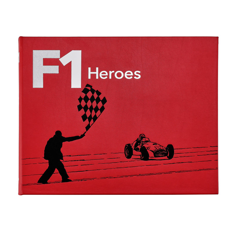 F1 Heroes Leather Bound Book