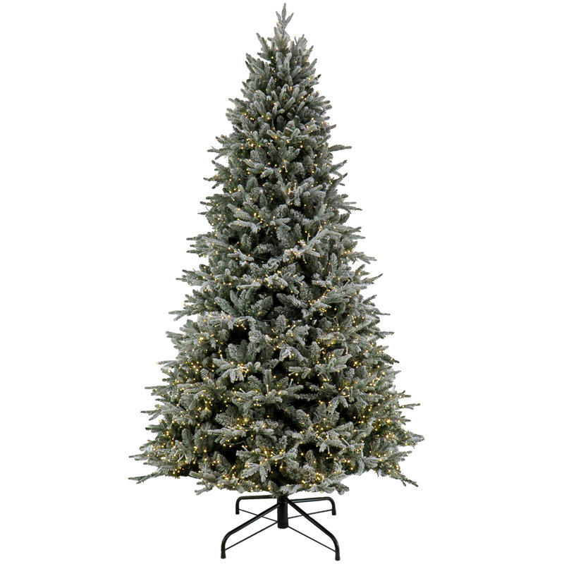 The Holiday Aisle® Holliston Tree with Dual Colour LED Cosmic Lights, 10'ft