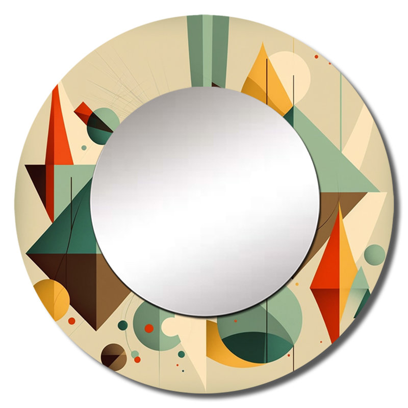Dimensions Mid-Century rétro III - Mid-Century, 29 po x 29 po, Rond