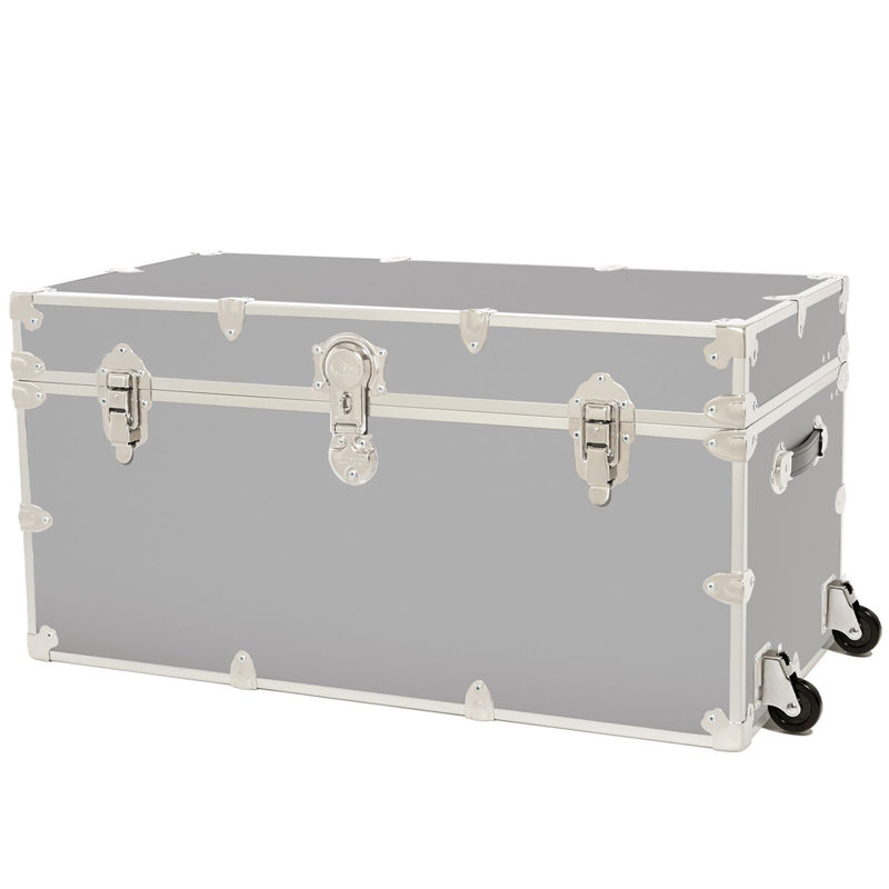 Home and college storage trunk. XXL Rhino Storage Trunk w/ Wheels, Grey