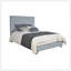 Mobilier de chambre à coucher contemporain contemporain audacieux en chenille bleu sarcelle clair