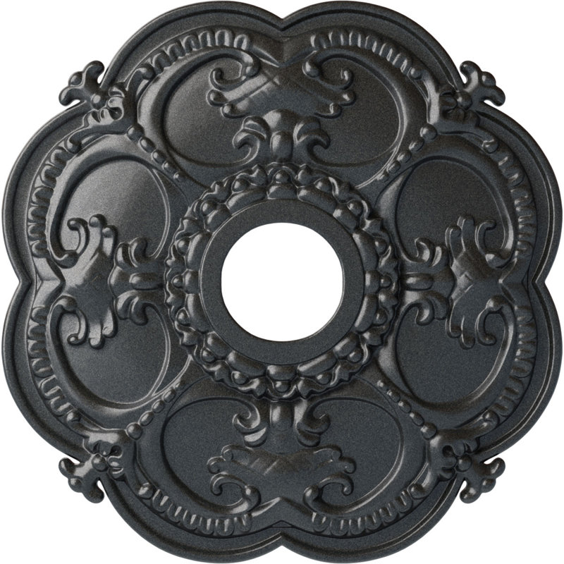 Médaillon de plafond l 3,5 po x P 3,5 po Rotherham, Étain