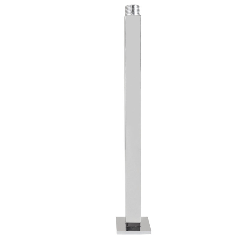 Kingston Brass Claremont 12-Inch Rain Drop Ceiling Mount Shower Arm with Square Flange, Polished Chrome