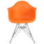 Chaise en plastique Herculaneum avec base chromée-24628024