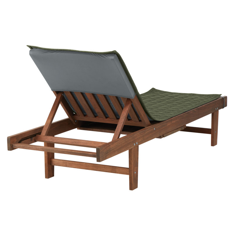 Ayvion Polyester Box Cushion Chaise Lounge Slipcover, 3" H x 26" W x 80" D, Heather Fern