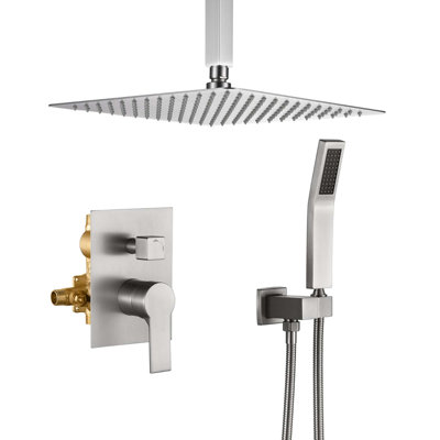 Système de douche complet avec valve brute