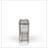 Frosted Glass Console Table With 3 Stools