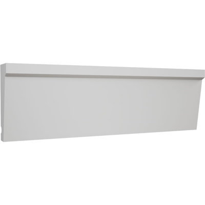 WM187 - 2 in. H x 5/8 in. P x 96 in. L, TrueCraft PVC Drip Cap Moulding, White
