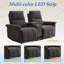 Fauteuil inclinable électrique avec console et causeuse Wall Light