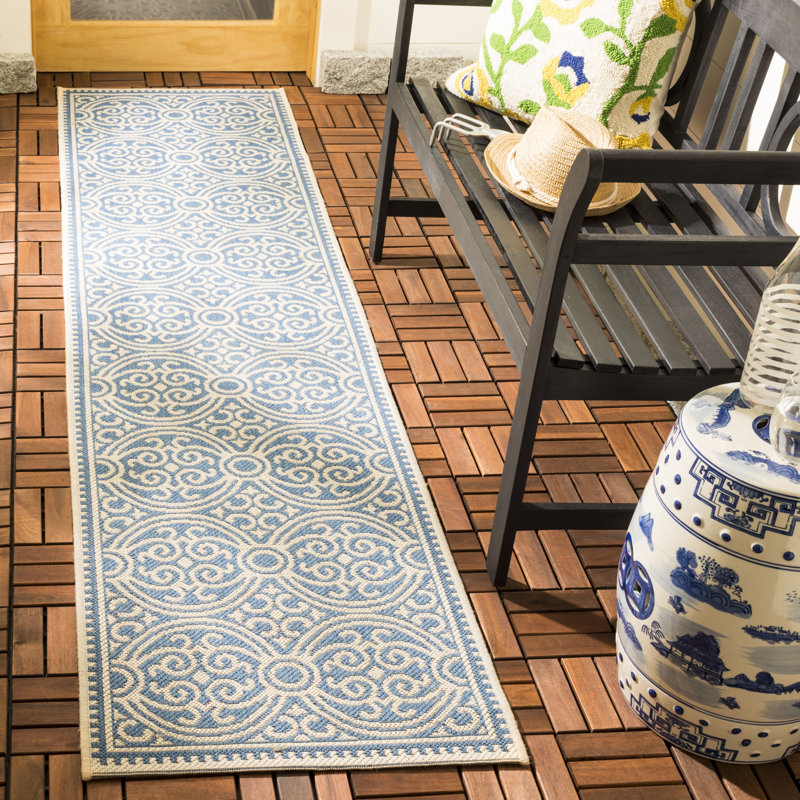 Frankee Performance Indoor/Outdoor Area Rug, Runner 2'2" x 10'