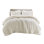 Luxurious Ivory Chenille Bedding Sets, Full/queen Size With Cozy Sherpa Reverse
