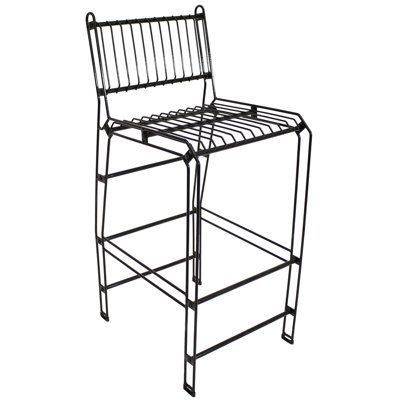 Modern Steel Wire Indoor/Outdoor Barstool