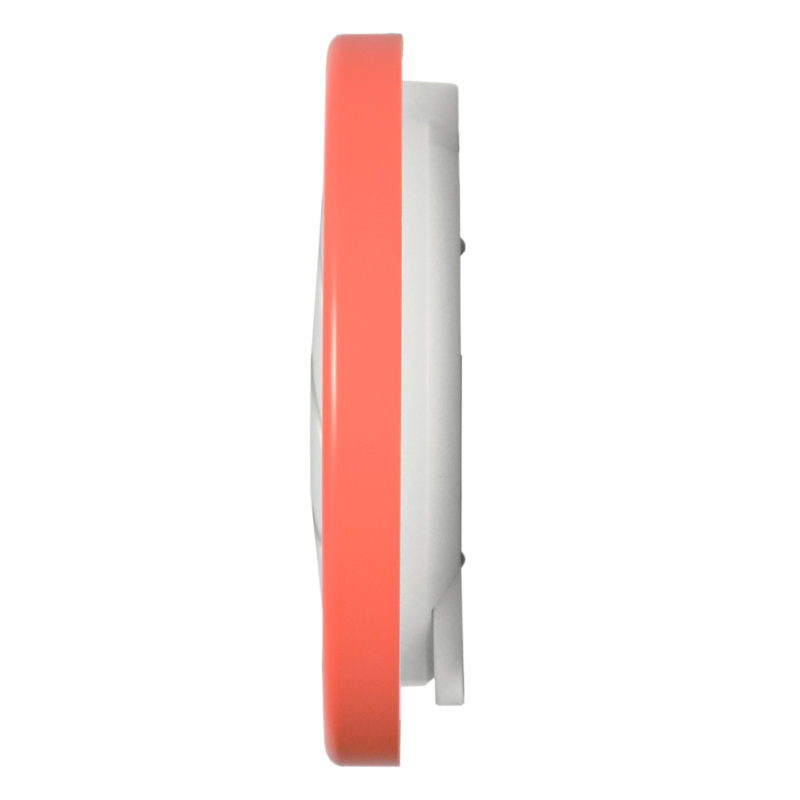 QXA804ELH Wall Clock, Orange, Orange