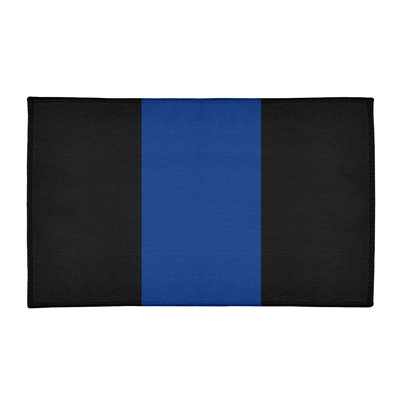Tapis bleu/noir zone