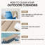 Ensemble de coussins de siège / dossier pliables d'extérieur avec appui-tête (ensemble de 2)-374162801-374162802