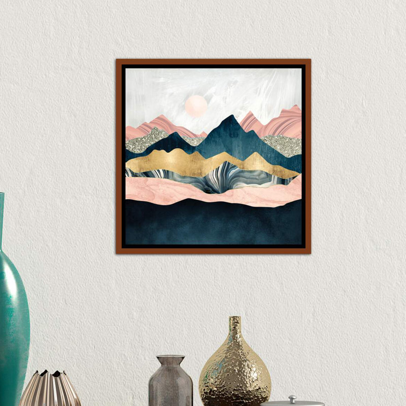 « peluchey peaks » par spacefrog designs-print, H 26 po x l 26 po x P 1,5 po, Toile avec cadre en bois classique