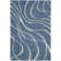 Ashal Abstract Shag Light Blue/Cream Area Rug