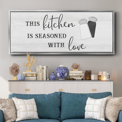 «Seasoned with Love», toile encadrée