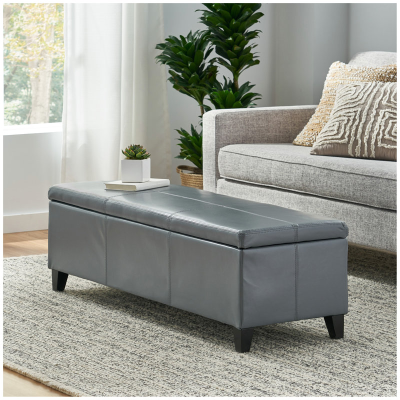 GLOUSTER STORAGE OTTOMAN V2, Gray