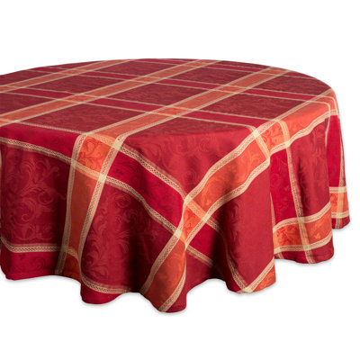 Theresia Plaid 100% Cotton Thanksgiving Tablecloth