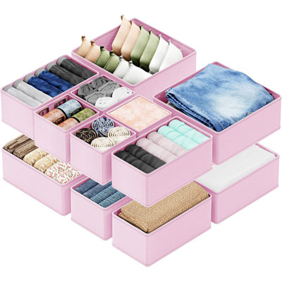 12 Pack Dresser Organizer Bins for Nursery, Closet Organization and Storage Dividers