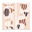 «Minimal Abstract Geometric in Earth Tones I», ensemble de 2 impressions-656962890-656962885