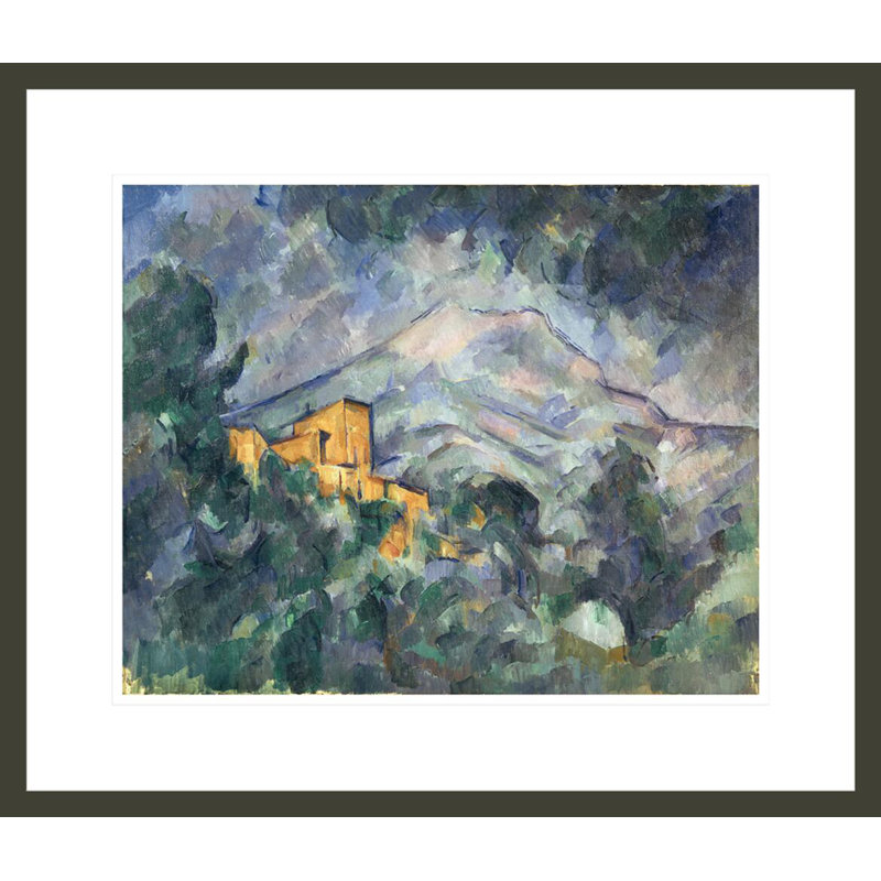 «Montagne Sainte-Victoire and the Black Chateau» par Paul Cézanne, impression giclée encadrée, H 17,75 po x l 20,74 po
