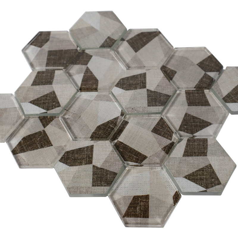Carrelage mural en verre Bucz, Brun foncé