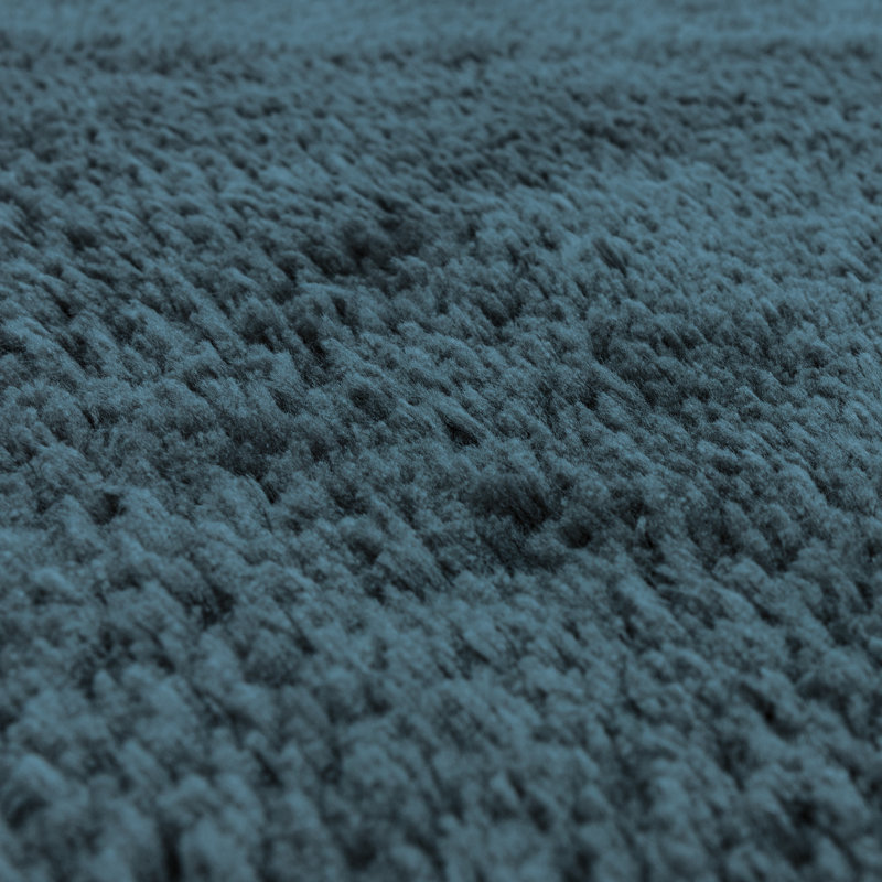 Tachiana Hand Tufted Shaggy Navy Area Rug, Rectangle 120 x 170 cm