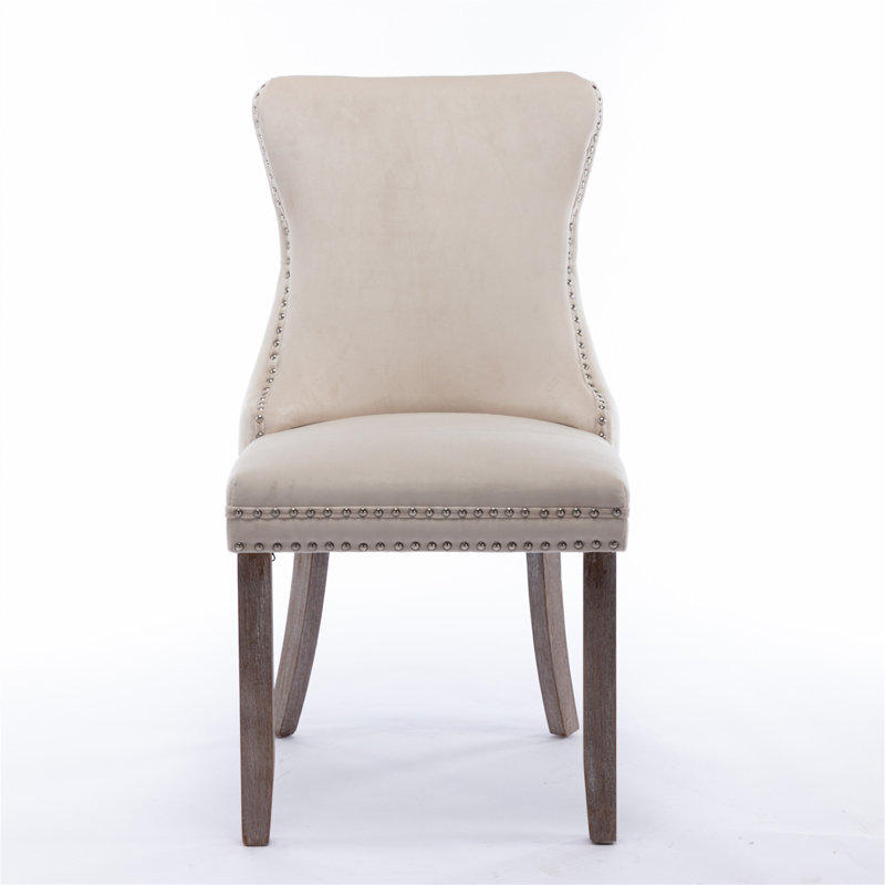 Chaise de salle à manger, Beige, Brun