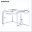 Ensemble de tables basses gigognes avec structure en métal doré et dessus en verre-545606413-545606411