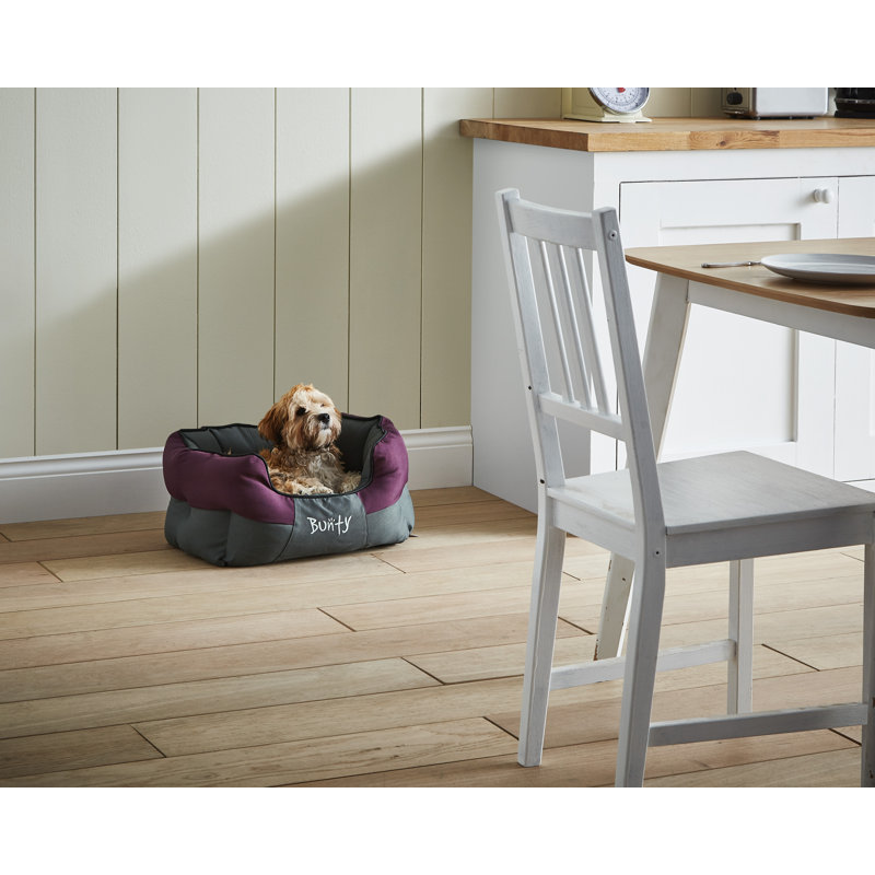 Levesque Polyester Pet Bed, Purple, 25cm H x 90cm W x 70cm D