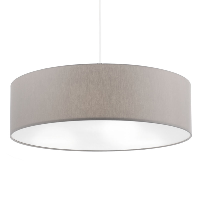3 - Light Drum Pendant, Brown, 120cm H x 60cm diameter