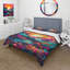 Vibrant Sunset Shining Over Mountains III BeddingMicrofiber / Polyester Duvet Cover Set-370623207
