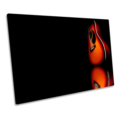 Guitar Musical Instrument - Wrapped Canvas Print