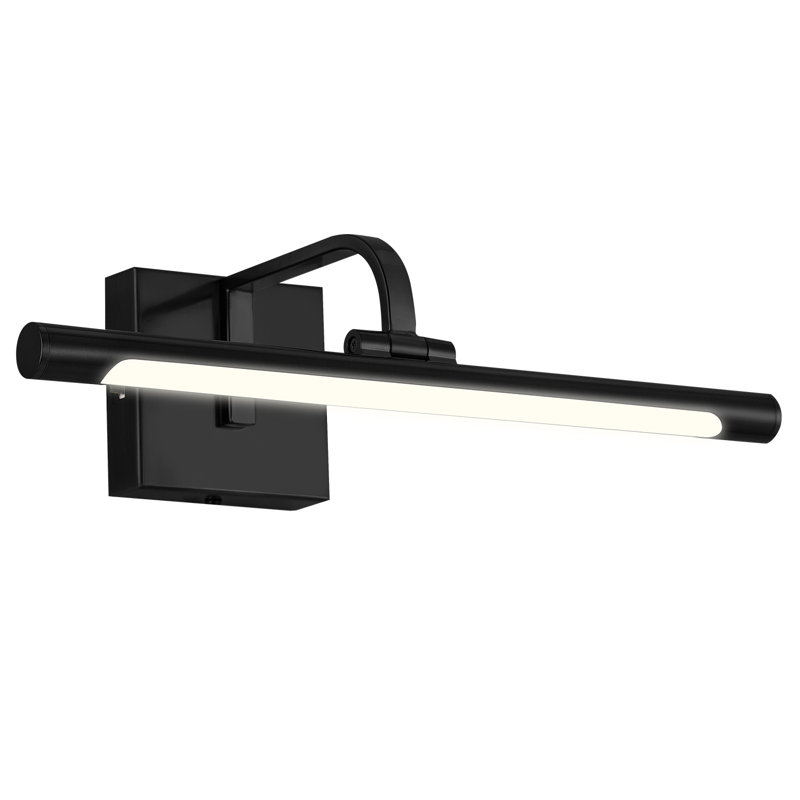 1-Light Dimmable LED Picture Light 3000K/4000K/5000K Adjustable, 640 Lumens, 4.33" H x 16" W x 8.26" D, Matte Black