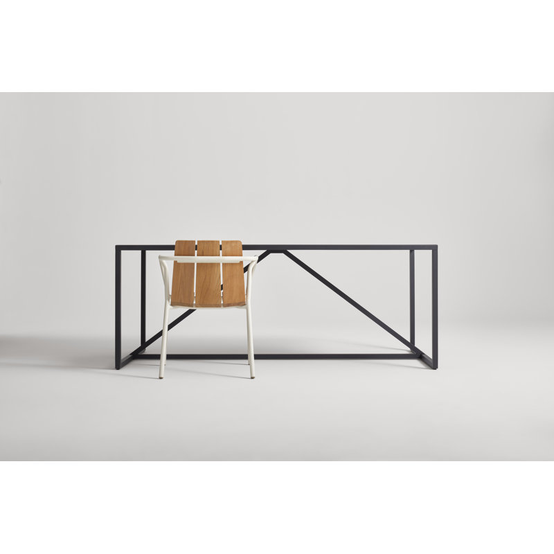 Offline Outdoor Teak Dining Armchair, White