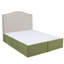 Jupe de lit plissée Vilano de Southshore Fine Linens, en microfibre doublement brossée, retombée de 38 cm (15 pouces), lavable à la machine, format Queen, brun chocolat-912812026-912812001