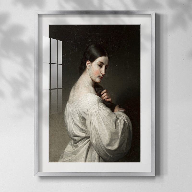 Vintage Portrait Print CXXVI -Framed Print