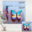 «Butterfly Portrait in Multicolors V», reproduction sur toile tendue-55231752