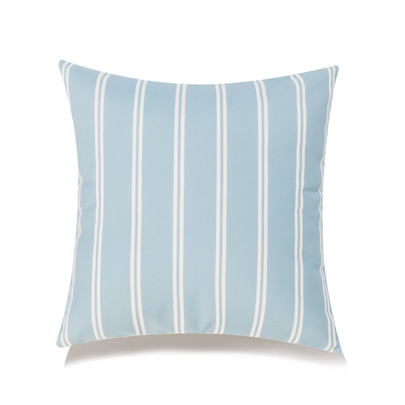 Coussin Michael Penney, Bleu, 14"H x 20"W, Plumes