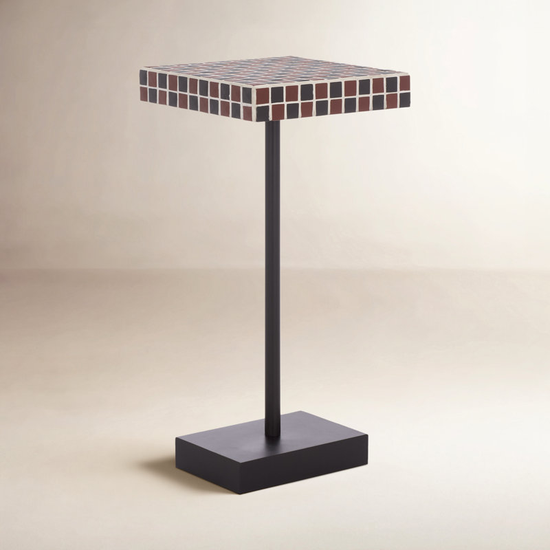 Table d'appoint Baela Satomi, Bordeaux / Noir