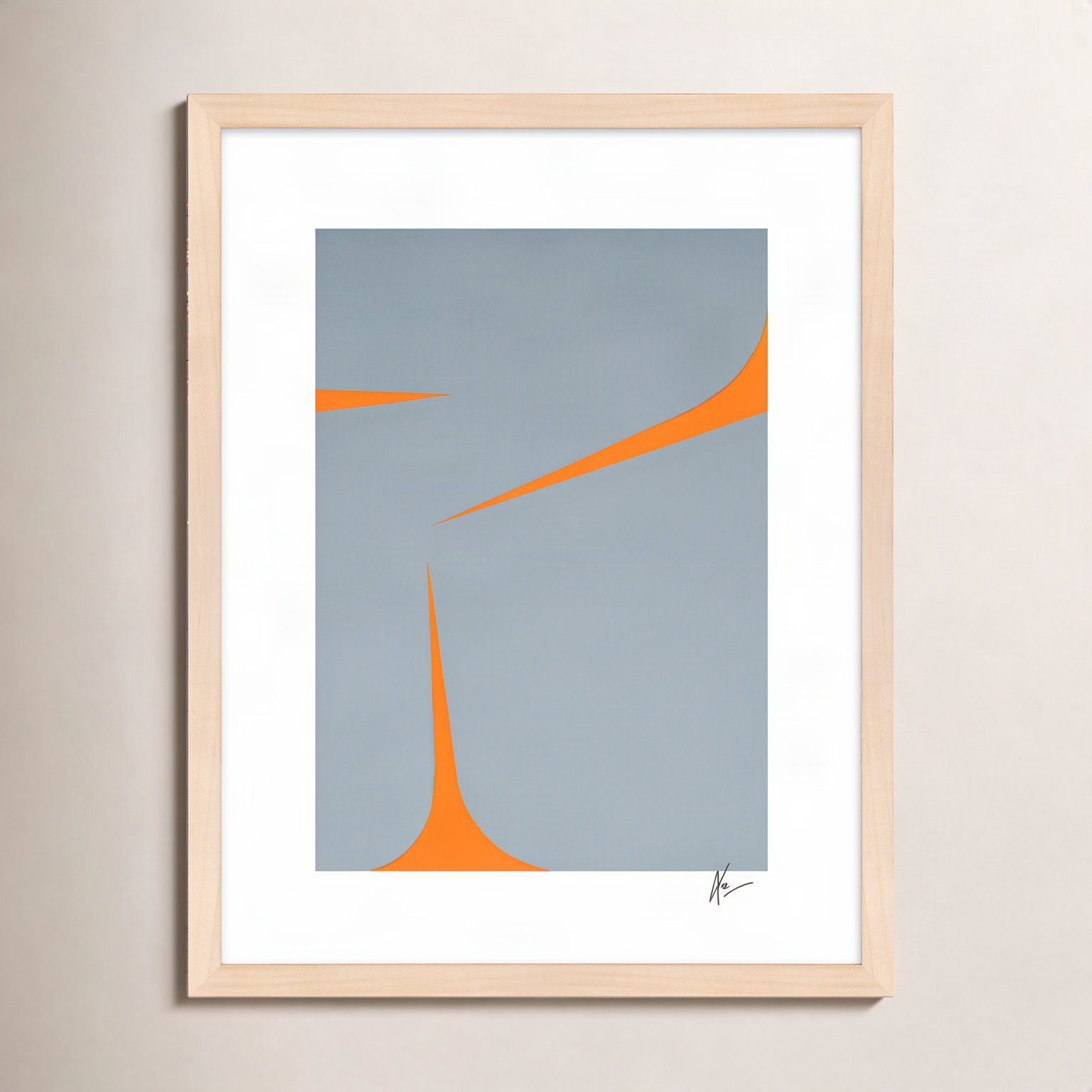 Dael "Clouds 1" Print by Lee Lessem, Beige, 16" W x 20" H